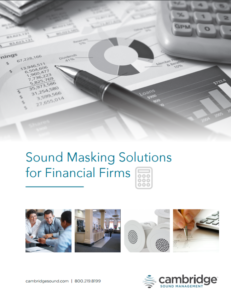 sound masking in financial institutions